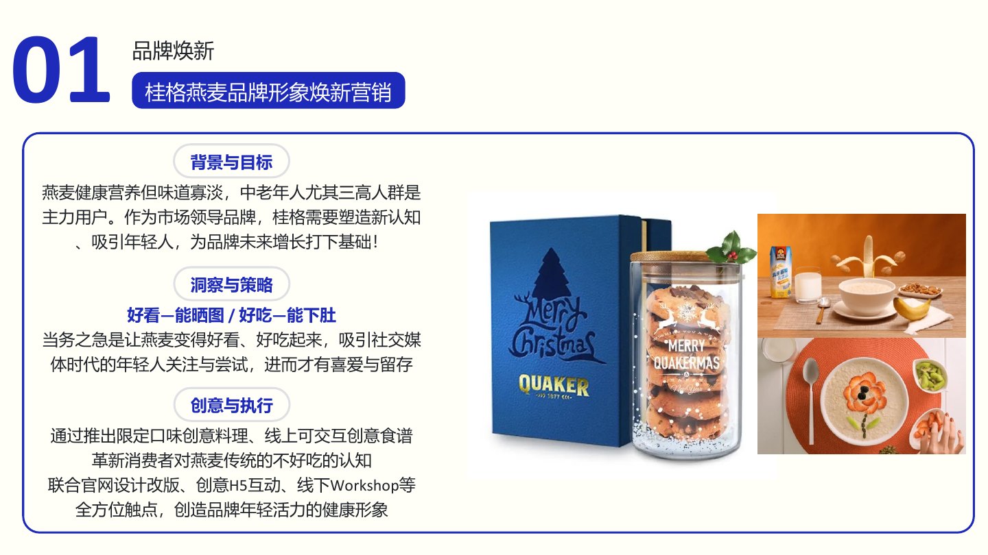 Quaker 桂格燕麦 项目视觉概览